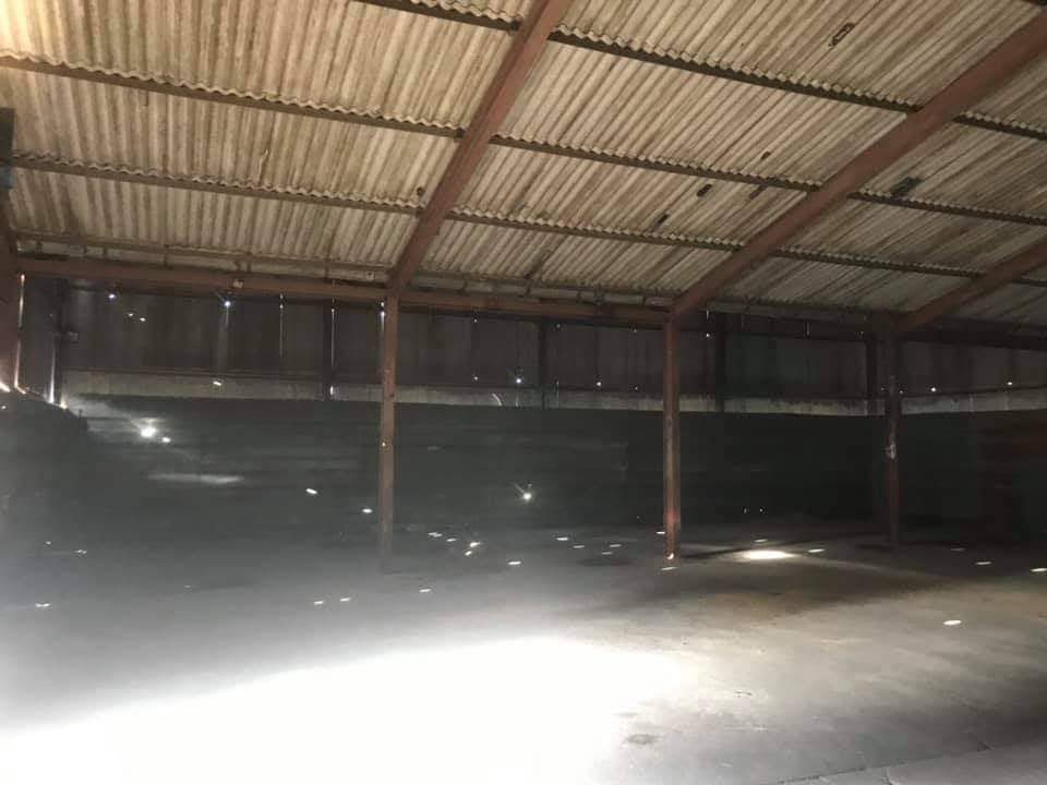 Interior of a farm building before refurbishment work