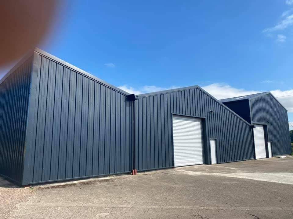 Completed refurbishment of an agricultural building exterior